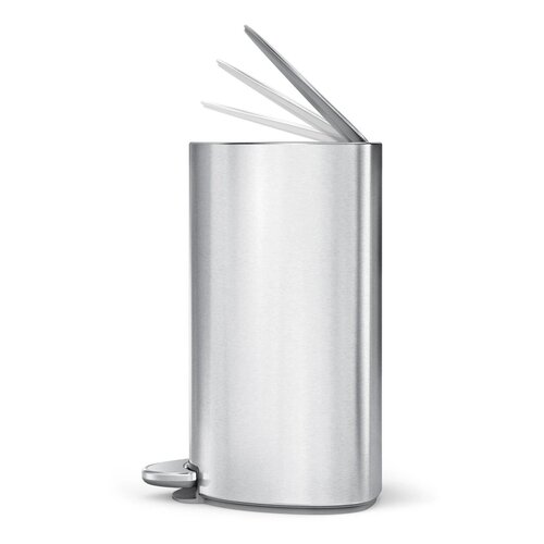 Simplehuman Pedalno smetnjak 6 l, polkrojen, matnerjaveče jeklo, plastika