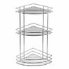 AQUALINE 37015 Chrom line Eckdrahtregal dreifach, silber
