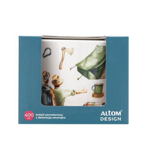 Altom Porcelanový hrnek Cestovatel v darilnempakiranju, 400 ml