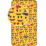 Detské bavlnené prestieradlo Emoji, 90 x 200 cm