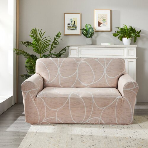 4Home Napínací poťah na kreslo Abstract béžová, 90-140 cm + obliečka na vankúšik zadarmo