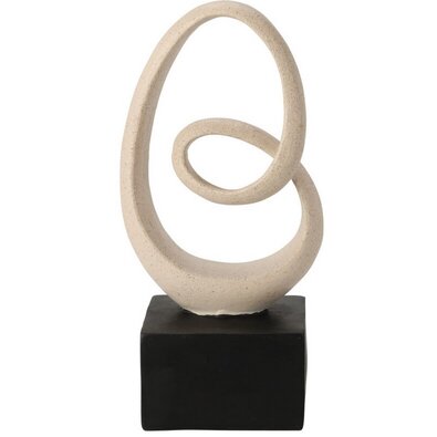 Dekoracija Ornament krem, 12 x 24,5 x 8,5 cm