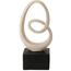 Dekoracija Ornament krem, 12 x 24,5 x 8,5 cm