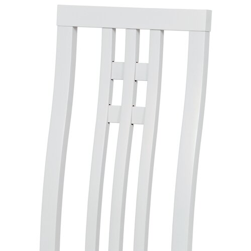 Krzesło do jadalni z litego drewna BC-2482 WT, biały