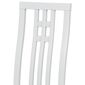 Scaun de masă din lemn masiv BC-2482 WT, alb