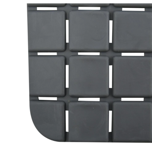 Spirella Protišmyková podložka do vane QUADRO Premium, sivá, 36 x 76 cm