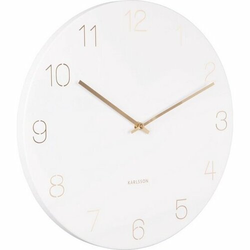 Karlsson 5762WH дизайнерський настінний годинник, діам. 40 см
