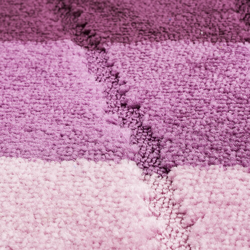 Covoraş baie Val Elli pentru vas toaletă, mov, 60 x 50 cm