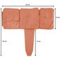 4Home Zahradní palisáda - obrubník Terracotta,2,5 m
