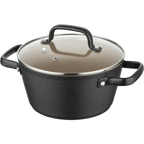 Florina Aluminiumtopf Carina Black 2,2 l, 20 cm