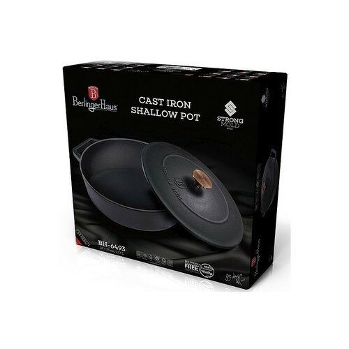 Berlinger Haus Litoželezni lonec s pokrovom BlackRose Collection, 26 cm
