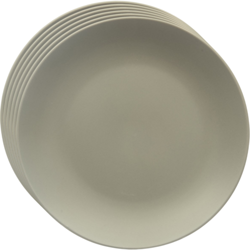 Orion Komplet plitvih keramičnih krožnikov Greenish 27 cm, 6 kosov