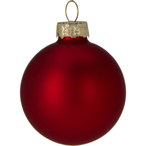 Súprava 16 ks vianočných ozdôb Crystal Harmony, červená, pr. 6 cm, sklo