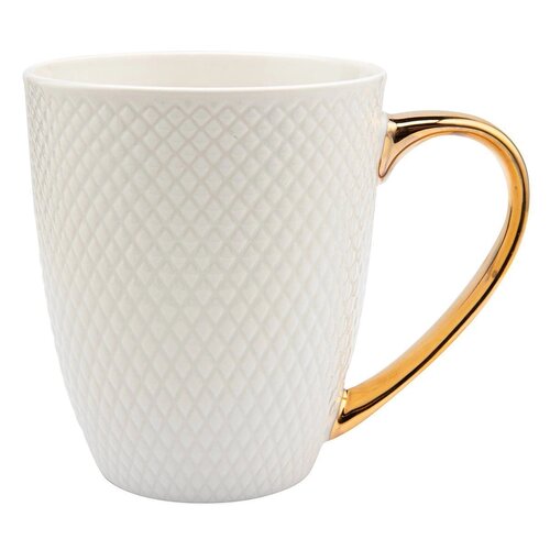 Florina Porcelánový hrnek v dárkovém balení Romby, 400 ml