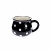 Keramikbecher Dots 75 ml, Schwarz