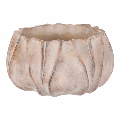 Mască pentru ghiveci, din beton M, bej-gri, 25 x 25 x 14 cm