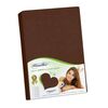 Bellatex Jersey rjuha temno rjava, 90 x 200 cm