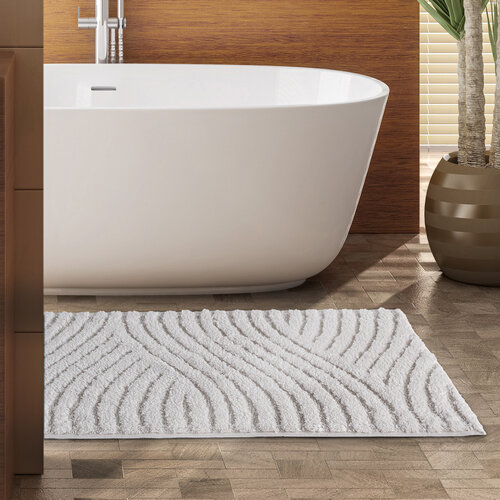 4Home Badteppich-Set Welle, 50 x 60 cm, 60 x 100 cm