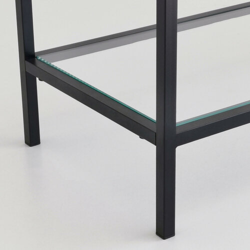 Raft metalic D100, negru