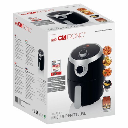 Clatronic FR3769 H forrólevegős fritőz, 1,8 l