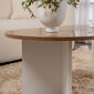 Masă de cafea Sable Walnut White