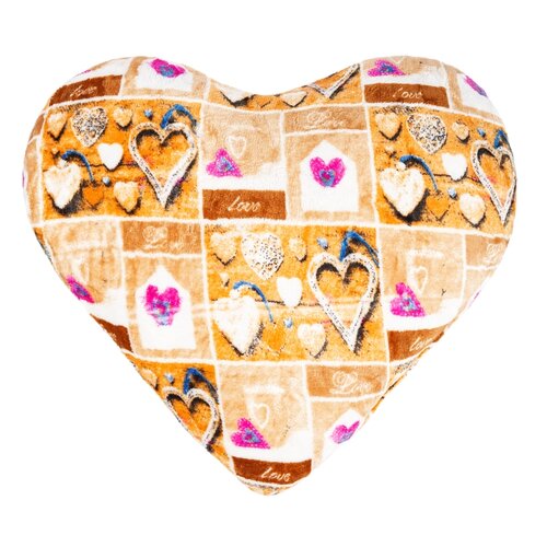 Bellatex Oblikovana blazina Srce Love, 42 x 48 cm