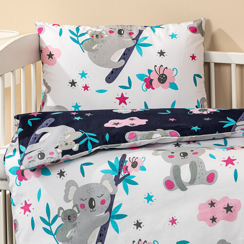 4Home Baumwollbettwäsche für Kinder Koala friend, 100 x 135 cm, 40 x 60 cm