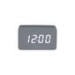 Karlsson 5983GY dizajnové LED hodiny s budíkom sivá, 10 cm