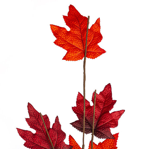 Jesenné vetvička s červenými listami javora, 70 cm