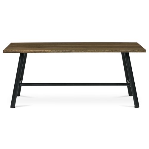 Stół do jadalni z litego drewna 180 x 90 cm, orzech