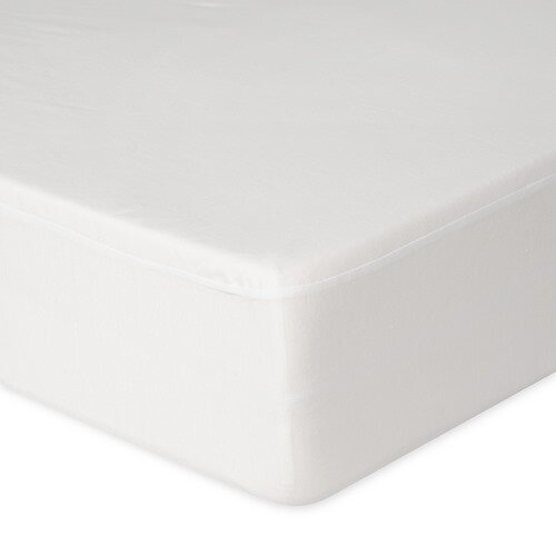Cearșaf de pat impermeabil Matex Jersey alb , 90 x 200 x 30 cm