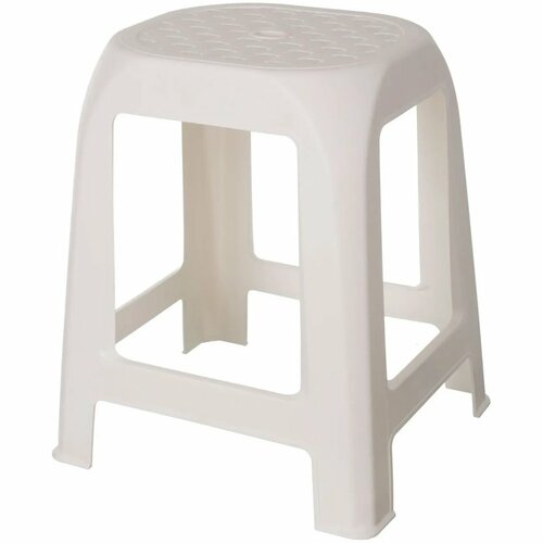 Plastová stolička DESIGN biela, 41 x 35 x 46 cm