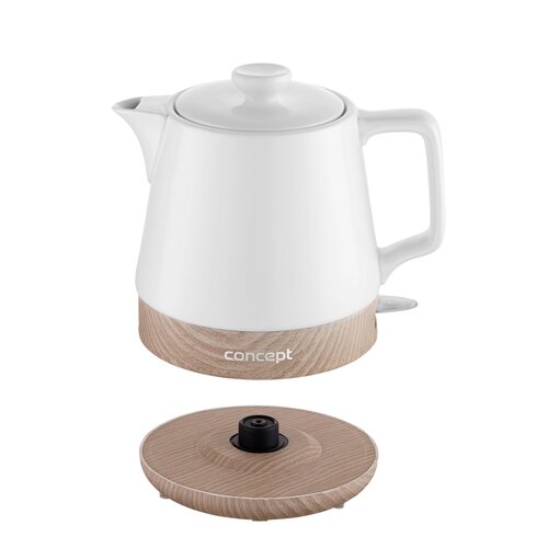 Concept RK0060 Keramik-Wasserkocher 1 l, Weiß