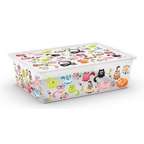 KIS Dekoračný úložný box C-Box Style L Cute Animals, 27 l