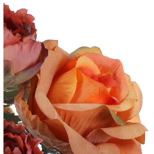 Vrtnice v šopku, oranžne, 26 x 36 cm