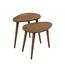 Komplet stranskih mizic Sweet Walnut, 2 kos