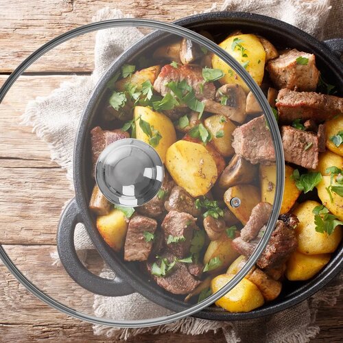 Orion Üveg fedő fogantyúval, 30 cm