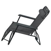 Cattara 13513 Zložljiva ležalka Comfort, antracit,155 x 61 cm
