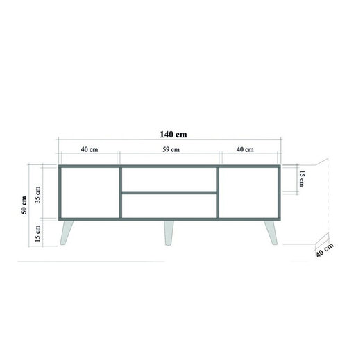 TV-Lowboard Truva Oak