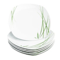 Mäser Delia 6 részes lapos tányér készlet, 25 cm Mäser Delia 6 részes lapos tányér készlet, 25 cm
