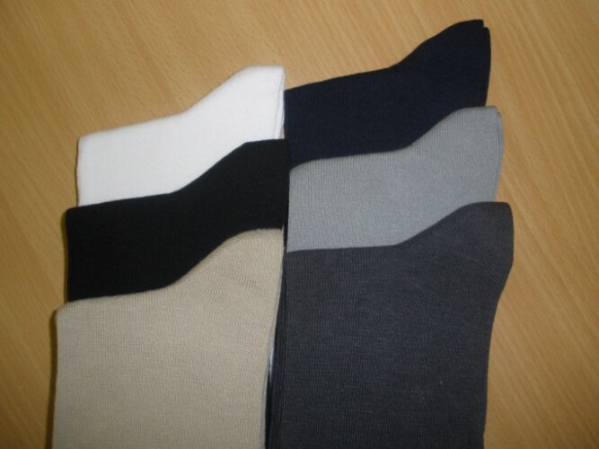 Ponožky s elastanem, černá, 23 - 25