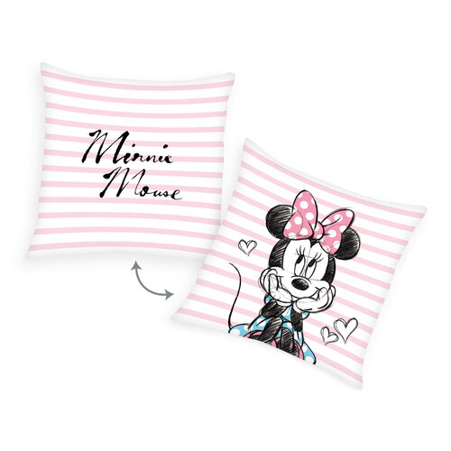 Vankúšik Minnie Mouse Pruhy, 40 x 40 cm