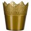 Osłona plastikowa na doniczkę Koronka 11,5 cm, złoty