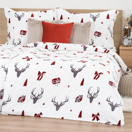 4Home Stag & Bows mikroflanel ágynemű, 140 x 220 cm, 70 x 90 cm