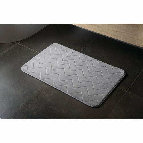 GEDY 96FY508008 Fuzzy Badematte Grau, 50 x 80 cm