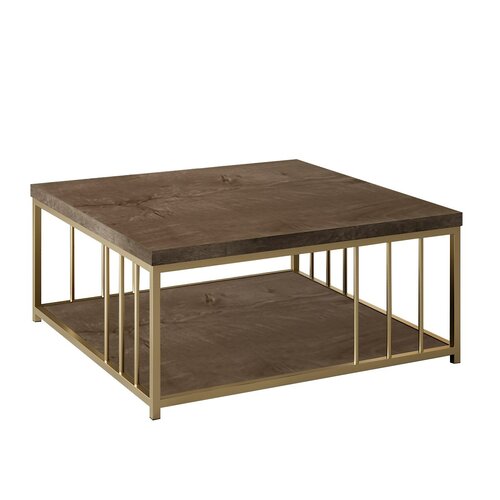Couchtisch Zenn Walnut and Gold