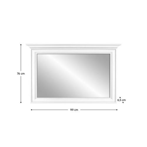 Oglinda KENTAK LUS90, alb alpin