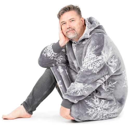 4Home Bluza z barankiem mikroplusz Silent Snowfall, uni L – męska