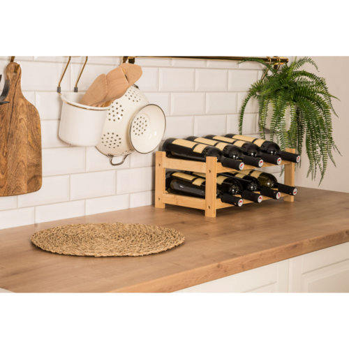 G21 Bambus-Weinregal, 8 Flaschen