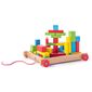 Woody Holzwagen mit Bausteinen, 34 Teile